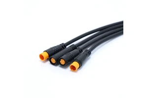 High Quality Copper IP65 Waterproof 12V 1.5A 4P 6-core M6/M7/M8 Cable Connector Plug for Male and Female Electric Bike