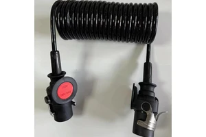 For 4460087000 New Heavy Duty Copper ABS/EBS Braking System 7P Trailer Connection Coiled Cable Vehicle Parts Accessories