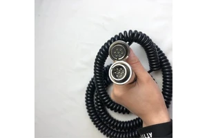 Paver & Milling Machine Spiral Cable Slow Connect Fast Connect Spring Snap Connector Threaded Connector Computer Cable
