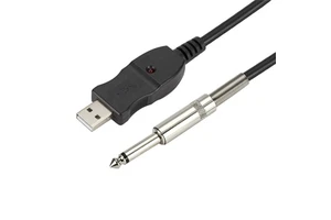 USB Guitar Cable 6.5mm Guitar Connection 3m Copper Conductor