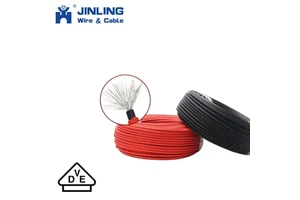 4mm2 Solar Cable PV1-F 0.6/1kv Flame Retardant Flexible Solar Energy Wire H1z2z2-K