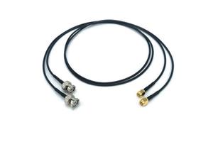 CYXTEK RF Coaxial BNC-JJ To SMA-JJ Cable Assembly 1M 50ohm Solid Pure Copper Gold Plated 48H Salt Spray Test Model BNC-JJ SMA-JJ