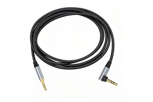 Custom Wholesale 6.35mm 1/4 Inch Mono 2 Core PVC Jacket Electric Guitar Bass Speaker Angle 90 Degree Audio Cable 2m Length
