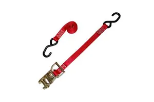 Heavy Duty Ratchet Tie Down Straps 25mm 1 Inch 800kg Cargo Lashing Strap With S Hook For Truck Trailer