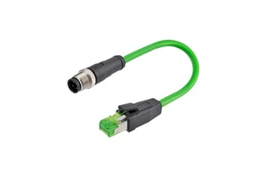 M12 4 Pin RJ45 D Code CAT5e Industrial Ethernet Patchcord for Profinet Ethernet IP EtherCAT Networks Circular Connectors
