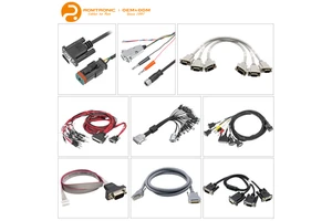 High Performance Aluminum D-SUB Cable Series Shielded Anti Interference PVC Jacket 2 Cores Industrial Controls Medical Monitors