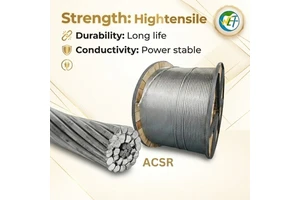 ISO CE ROHS ACSR High Voltage Cable XLPE Insulated Bare Aluminum Stranded Wire 16-35mm For Overhead Transmission Aerial