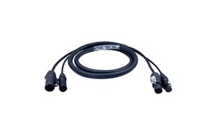 Professional Power & Signal PowerCon True1 5 Pin DMX Combi Combo Hybrid Cable