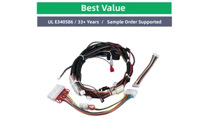 Industrial Wire Harness Single Conductor PVC UV Resistant Marine Use Customizable Length Fiberglass Braided Computer Use