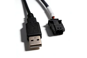 USB a Plug to MX19002P51 2-Pin Automotive Connector Cable | OEM Custom Wiring Harness Custom Cable Assembly