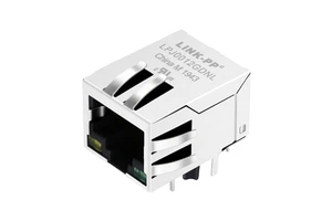 Amphenol LMJ119882X110DT39J Compatible 10/100Base-T Tab Down PCB Jack Magnetic Ethernet RJ45 Connector With Led