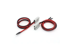 50A / 120a / 175A 600V Electric Vehicle Battery Connector Forklift Plug Silicon High Temperature Resistant High Current Harness Ad