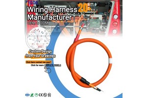 High Voltage Wiring Harnesses 600V Solid High Temperature Resistant Pure Copper Core PTFE Power 120A Rated Auto 1500V Withstand
