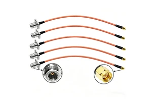 Manufacturer 50 Ohm N Type Female Flange Panel Mounting to SMA Male Plug RG400 RG142 RF Coaxial Jumper Pigtail Extension Cable