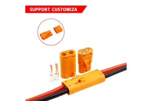 Custom Wiring Harnesses LC Series 2P Connectors High Current LCB40 Lithium Battery Connector 12AWG Charging Cable Wire Assembly
