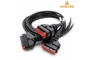 China Manufacturer Custom Electronic Wiring Harness 776164-1 35P Connector Car ECU Cable Assembly