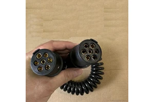 SN 7-Way Trailer Light Wiring Plug Extension Cable 7-Wire Inline Trailer Cord