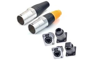 RJ45 Aviation Plug Socket Waterproof 2-Pin & 4-Pin Cable Connector Female Socket Signal Coupler for Power Applications
