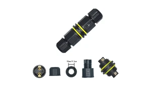 YXY M20 Waterproof Connector IP68 2 3 4 5 Pin Straight Type Electrical Cable Adapters Lock Wire Connector Power Supply Connector