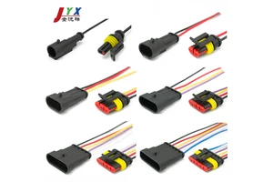 1 2 3 4 5 6 Pin Tyco Waterproof Automotive Wire Harness with Nylon Rubber for for for Car Xenon Lamp Plug