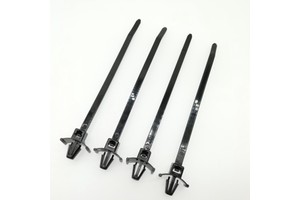Nylon Automotive Cable Ties Wiring Harness Zip Ties 200mm Push Mounting Stud Mounting Fir Tree Type Screw Hole Mounting Panel
