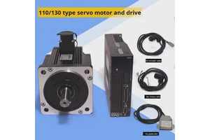 60/80/110/130 Single-Phase AC Servo Motor Driver Kit 750W 3000rpm with Cable Flange Mount 2-Year Warranty