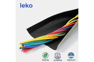 Cable Sleeve Hook Loop Flexible Wrap Robotic Arm Abrasion Resistant Wire Harness Protector Industrial