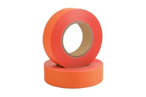 Orange PET Fabric Wire Harness Automotive Car Protection Custom 0.25mm Thickness 150 Degree UV Glue Adhesive No Residue Tape