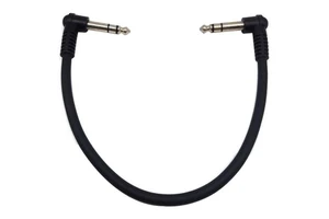Right Angle 6.35mm PVC-Jacketed Stereo TRS Audio Guitar Cable Braid Shielding for Phone Jack for Speaker Microphone Stock!