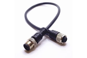 Custom IP68 Waterproof Connector M8 M12 3 4 5 8 12 17 Pin Male Female M12 Cable Industry Connectors