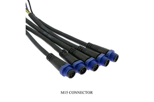 M15 IP68 Waterproof Quick-Lock Cable Harness Design for Male/Female E-Bike Aerospace/RF Wire