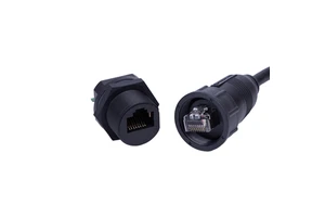 Rj45 Socket With Cable Connector