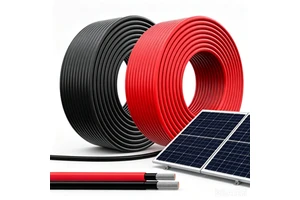 New Energy Solar DC PV Cable Tinned Copper XLPE LSZH Jacket Weatherproof Photovoltaic Systems 1KV Multiple Sizes (12AWG)