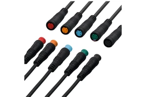 Custom 3P/4P/5P/6P Male Female PVC Extension Cable Electric Bike Waterproof Ebike Bicycle Display Kit Motorcycle Application