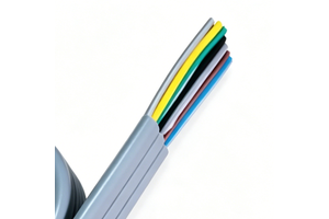 TVVB Flat Elevator Travelling Control Cable Class5 Flexible Copper PVC Sheath 300/500V Lift Suspension Signal Cable