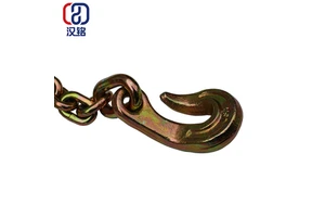 G80 Tie Down Transport G80 Binder Link Chain With Forged Grab Hooks
