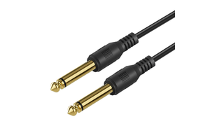 Gold-Plated 6.35 Male Microphone Audio Lines Mono Speaker Extension Cable for Guitar Noise Reduction Telephone Use Combination