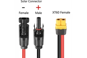 XT60i Energy Storage Power Charging Cable XT60 Female to Male Connector Solar Panel Power Cord