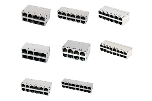 GLGNET rj45 male female adapter High Speed RJ45 Modular Plug 8-Pin Gold-Plated Contacts EMI Shielded for rj45