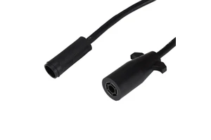 Truck Bed 7-Pin Trailer Wiring Harness Extension Cable with 2 Plus