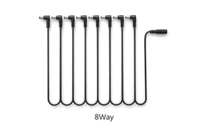 8 Way Daisy Chain Leads Cable for Guitar Effects Pedal 2, 3, 4, 5, 6, or 8 Way DC Power Supply 9V