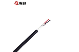 Custom 2 Core 0.5mm 0.75mm 1mm 22awg 24 Awg Shielded Twisted Pair Cable Automotive Shielded Power Cables