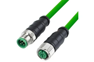 Custom M12 4pin Male to Female Waterproof Industrial Network Cable Prorbus and Profinet Communication Cables