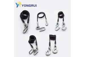 Factory Wholesale Coiled Tow Bar Safety Breakaway Switch Trailer Brake Cable