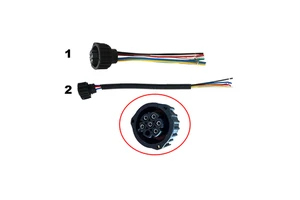 HC-B-66053-4 7 Pin Waterproof Connector Wire Harness for Bus