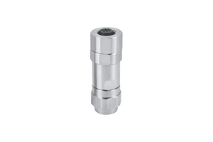 M12 field wireable connector shielded 5pin A Code straight female screw termination PG7 cable outlet,SUS 316# stainless steel