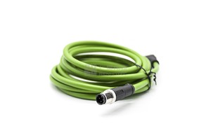 Industrial Ethernet Cable 4 Pin Connector M12 D Code Profinet Cable Connector to RJ45 Cable