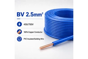 450/750V BV 1.5 Mm² 2.5 Mm² 4 Mm² 6 Mm² Pure Copper PVC Insulated Building Wire for House Wiring