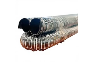 Black Neoprene Steel Wire Hose-Flame-Retardant High-Temperature Resistant (-40150C) Oil-Resistant Acid-Alkali Resistant