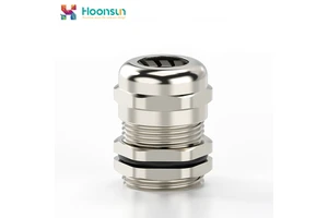EMI-Shielded Nickel Plated Brass Low Voltage Exd IIC Gb IP68 Rated M10-M30 Cable Glands for Outdoor Lighting Renewable Energy